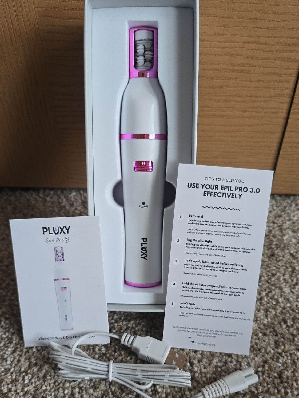 PLUXY Epil Pro 3.0 Facial Hair Remover - Gently Used